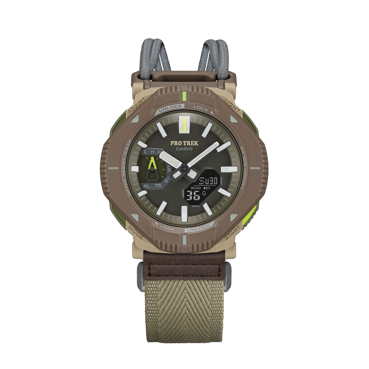 PRJ-B001B-5 Casio Protrek unisex pulsera de tela