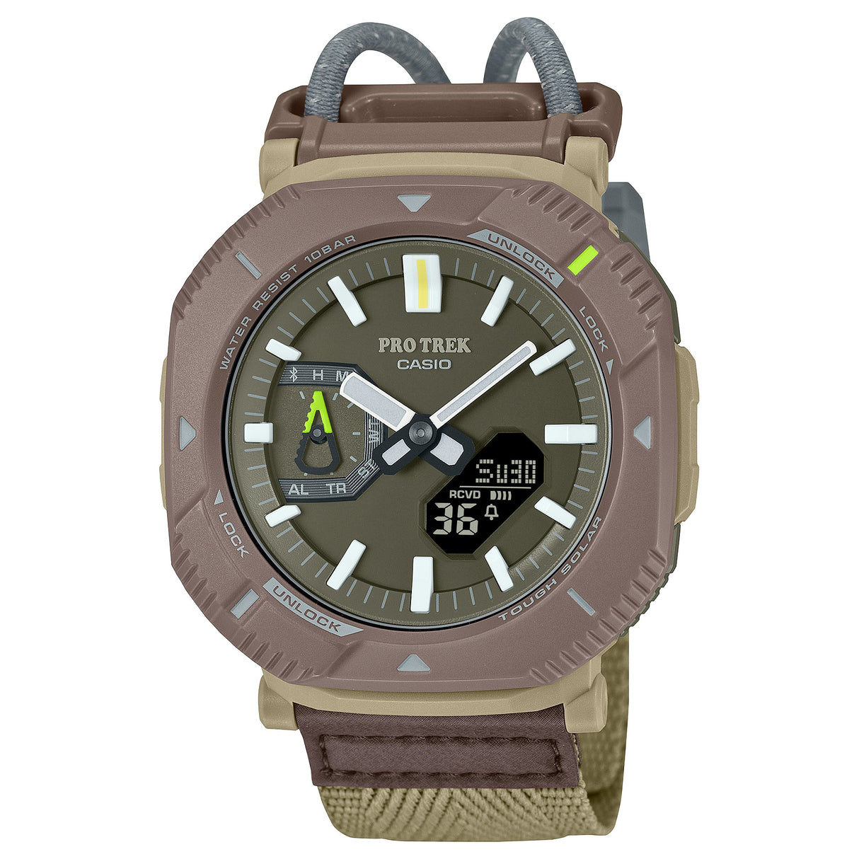 PRJ-B001B-5 Casio Protrek unisex pulsera de tela