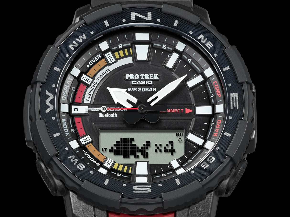 PRT-B70-1 Casio Pro Trek para caballero pulsera de resina con bluetooth