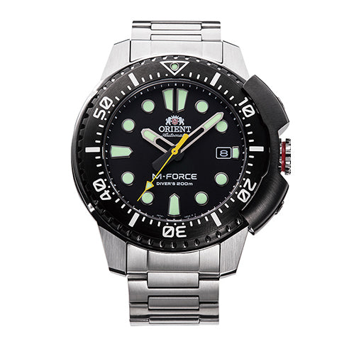 RA-AC0L01B Orient M-Force Reloj para caballero pulsera de acero inoxidable