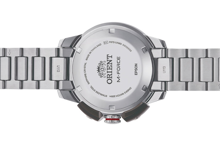 RA-AC0L02R Orient M-Force reloj para caballero pulsera de metal