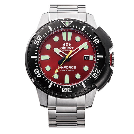 RA-AC0L02R Orient M-Force reloj para caballero pulsera de metal