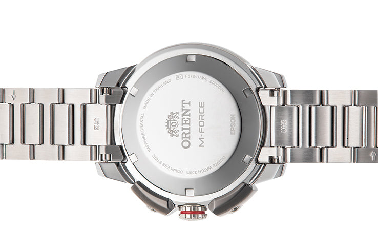 RA-AC0L07L Orient ;M-Force reloj de hombre correa de acero inoxdable