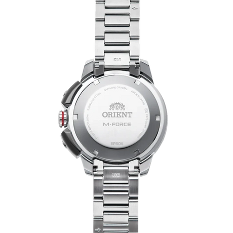 RA-AC0L08Y Orient M-Force para caballero pulsera de metal