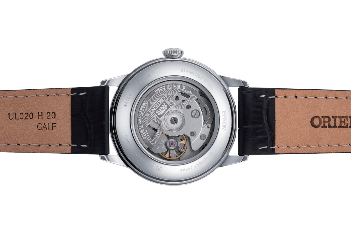 RA-AC0M02B Orient Bambino de caballero pulsera de cuero