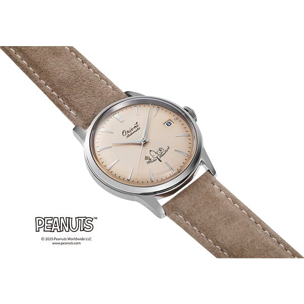 RA-AC0M17G Reloj Bambino x Snoopy Peanuts de hombre correa de cuero 38 mm