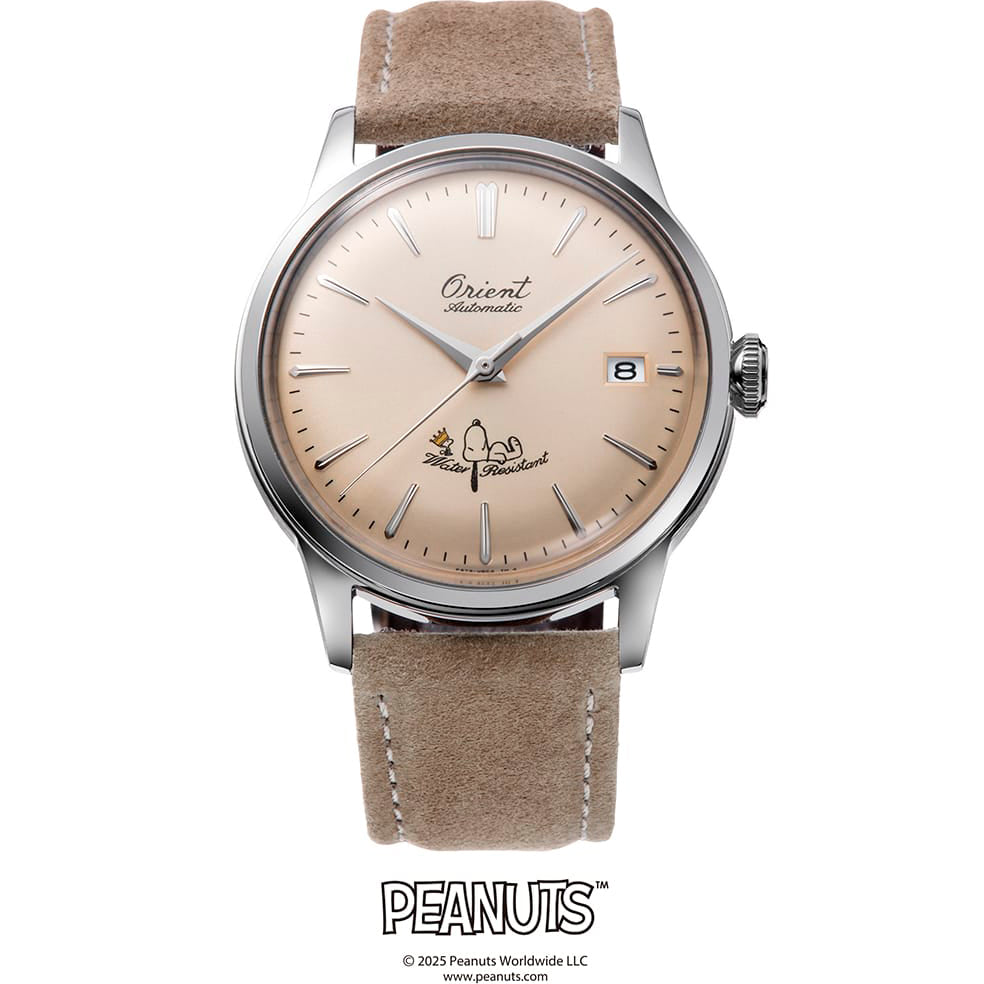 RA-AC0M17G Reloj Bambino x Snoopy Peanuts de hombre correa de cuero 38 mm