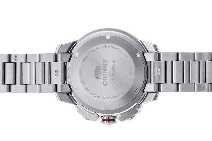 RA-AC0N01B Orient M-Force de hombre pulsera de metal análogo