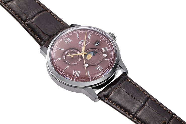 RA-AK0807R Reloj Orient Bambino de caballero pulsera de cuero