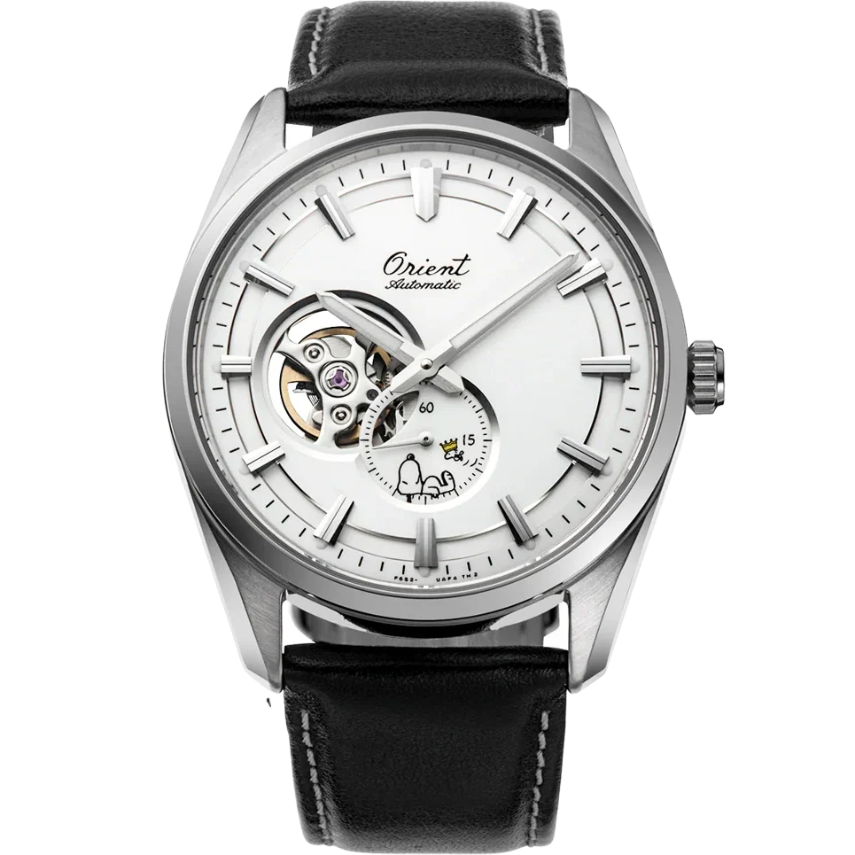 RA-AR0011S Reloj Orient Peanuts 75th Anniversary Corazón Abierto de hombre banda de piel