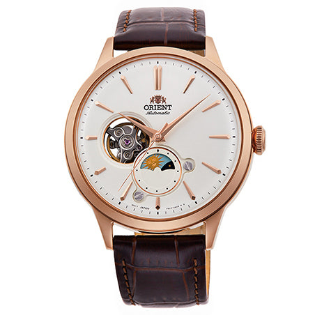 RA-AS0102S Reloj Orient Sun and Moon de hombre pulsera de metal