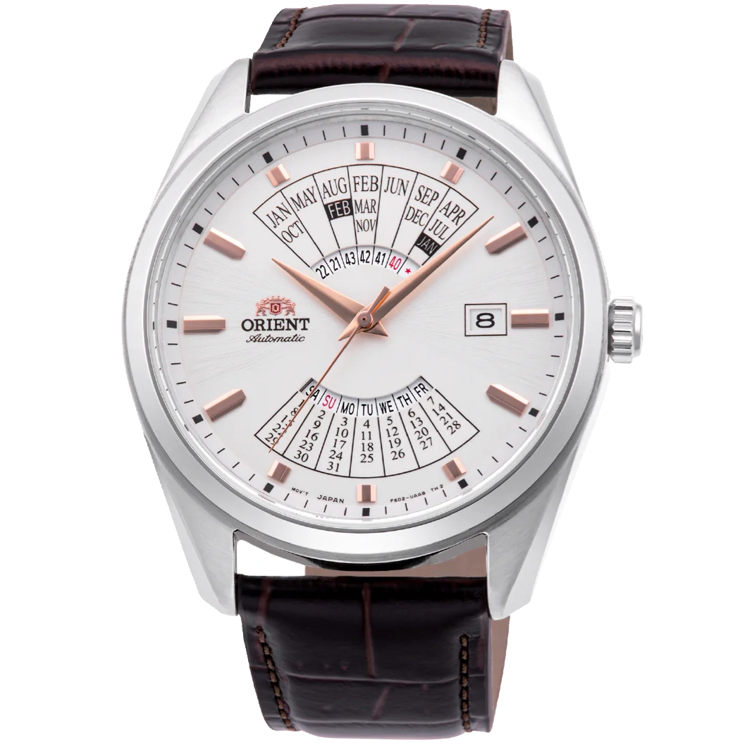 RA-BA0005S Reloj Orient Calendar de caballero pulsera de cuero