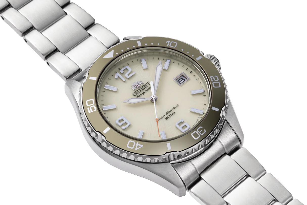 RA-WJ0003S Orient de caballero pulsera de metal