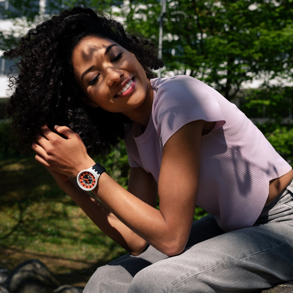 SB03M104 Swatch Orack Big Bold Unisex pulsera de resina