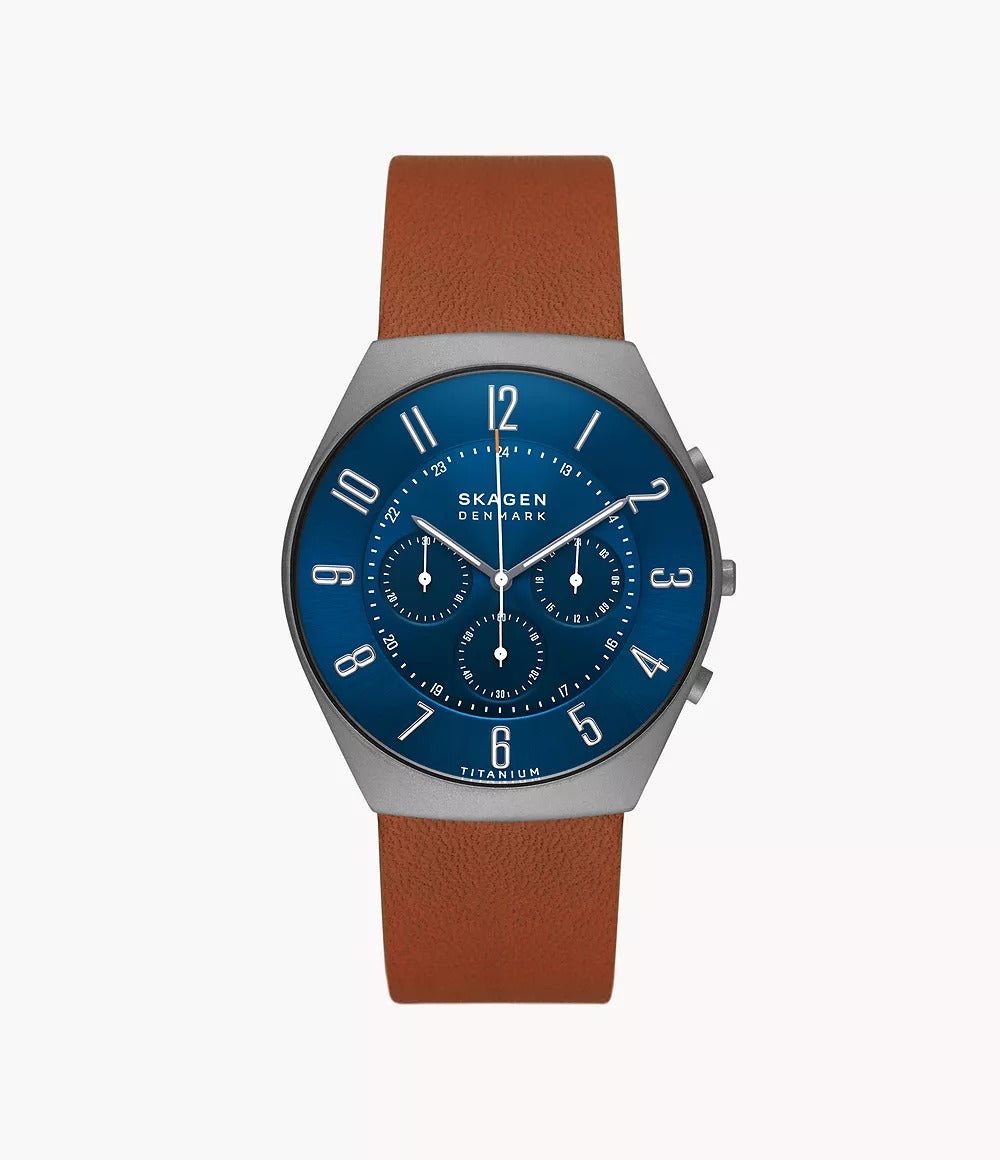 SKW6854 Skagen Reloj para caballero pulsera de piel