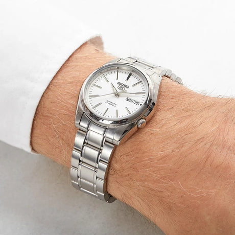 SNKL41K1 Seiko 5 Reloj para caballero pulsera de metal