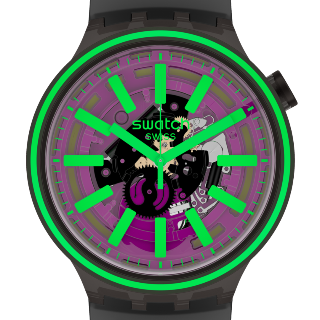 SO27B113 Swatch Pink Taste Big Bold unisex pulsera de resina