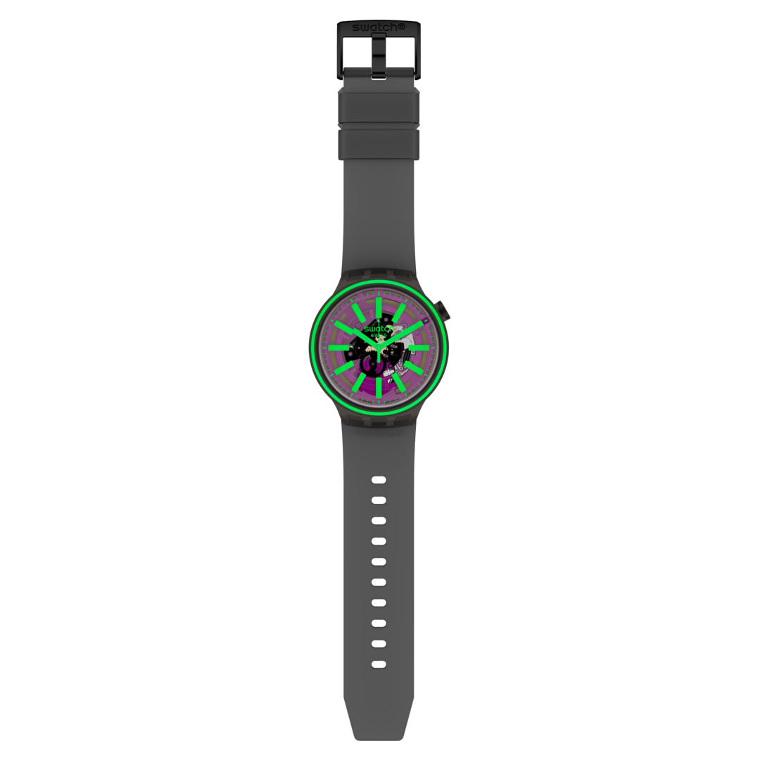 SO27B113 Swatch Pink Taste Big Bold unisex pulsera de resina