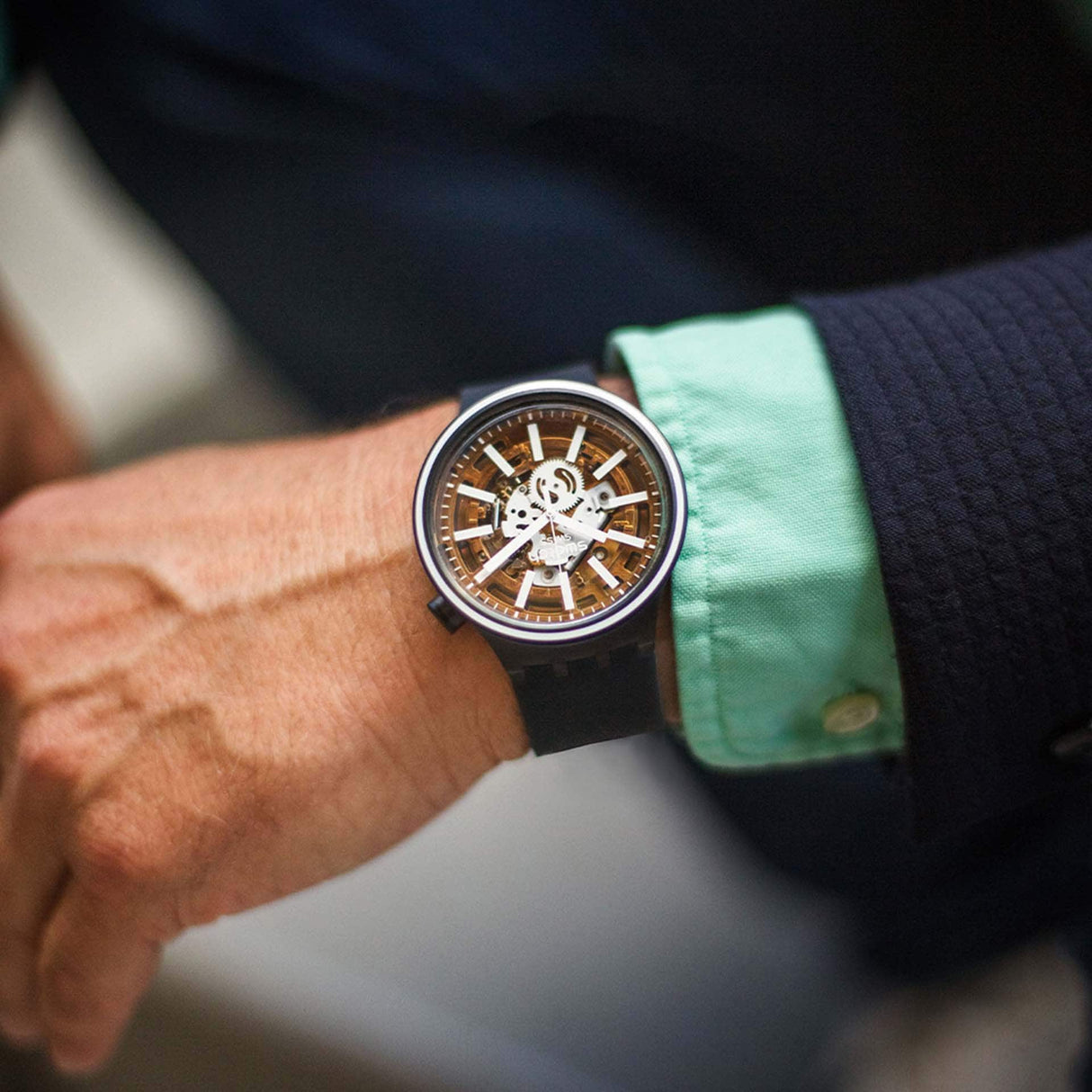 SO27B114 Swatch Light Taste big Bold de hombre pulsera de resina