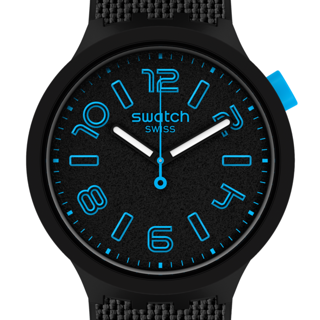 SO27B118 Swatch Deep Concrete Big Bold de hombre pulsera de resina