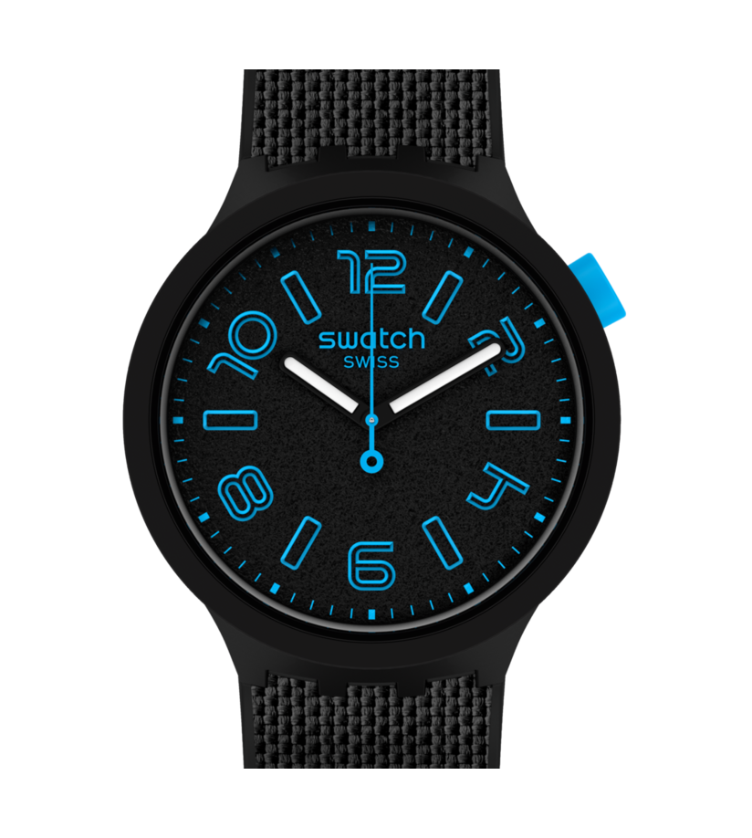 SO27B118 Swatch Deep Concrete Big Bold de hombre pulsera de resina