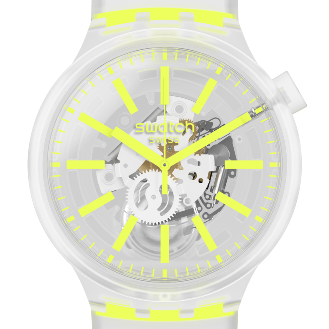 SO27E103 Reloj Swatch Yellowinjelly de caballero banda de caucho