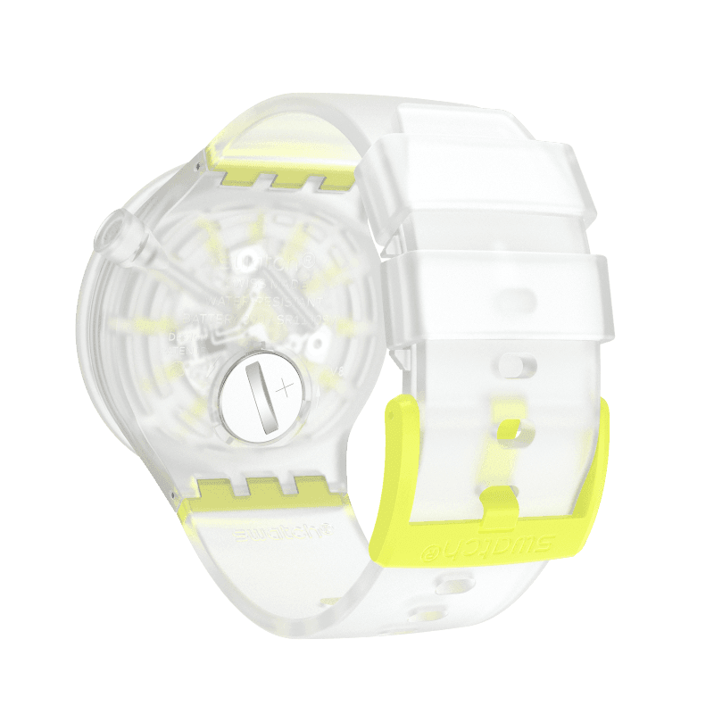 SO27E103 Reloj Swatch Yellowinjelly de caballero banda de caucho