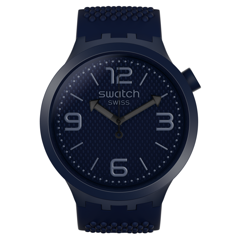 SO27N100 Reloj Swatch BBNavy unisex correa de silicona 41 mm