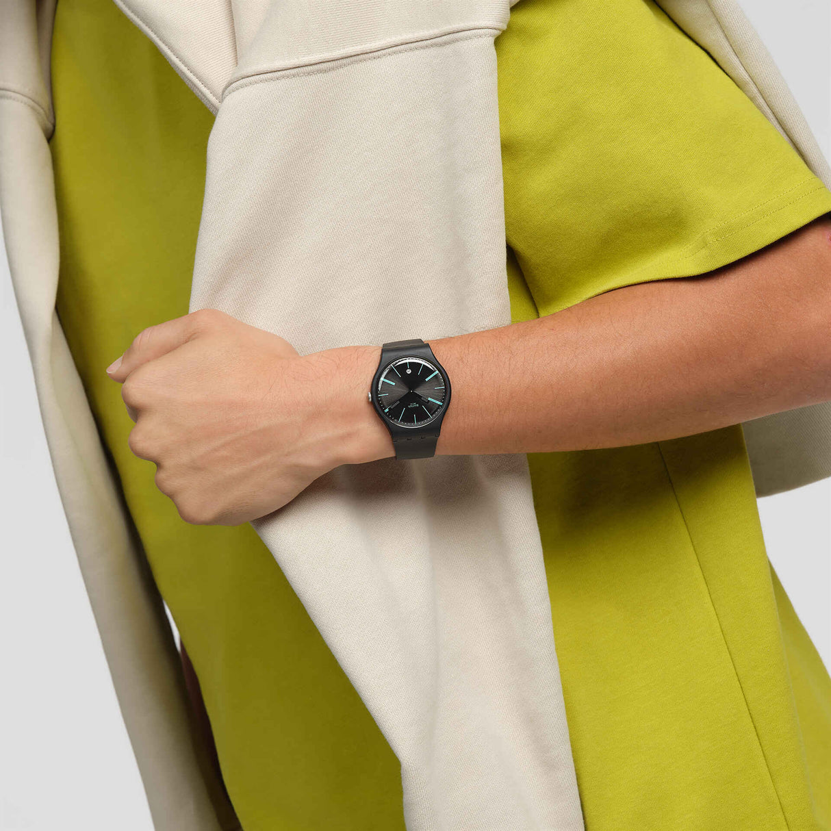 SO29B404 Reloj Swatch A Dash of Green Unisex correa de resina