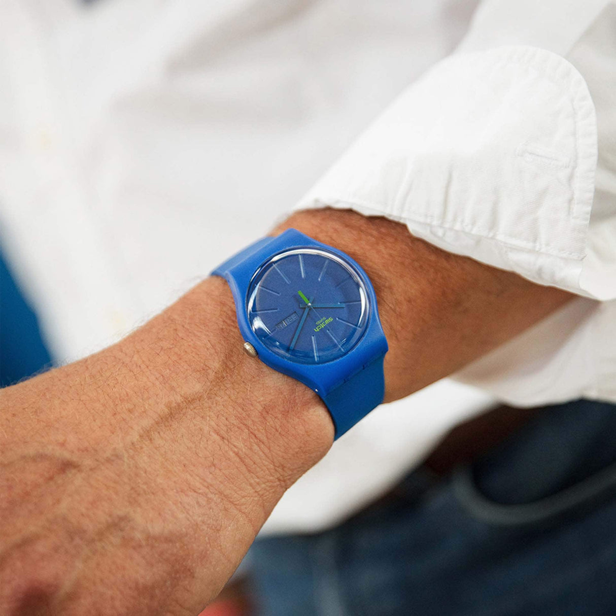 SO29N700 Swatch Beltempo unisex pulsera de caucho