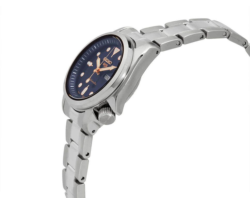 SRE003K1 Reloj Seiko 5 Sports de dama pulsera de metal 28 mm