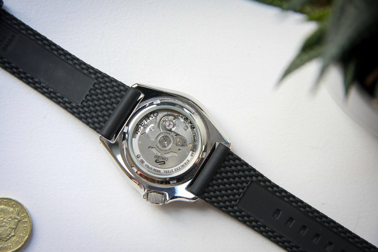 SRPD73K2 Seiko Serie 5 de caballero pulsera de caucho