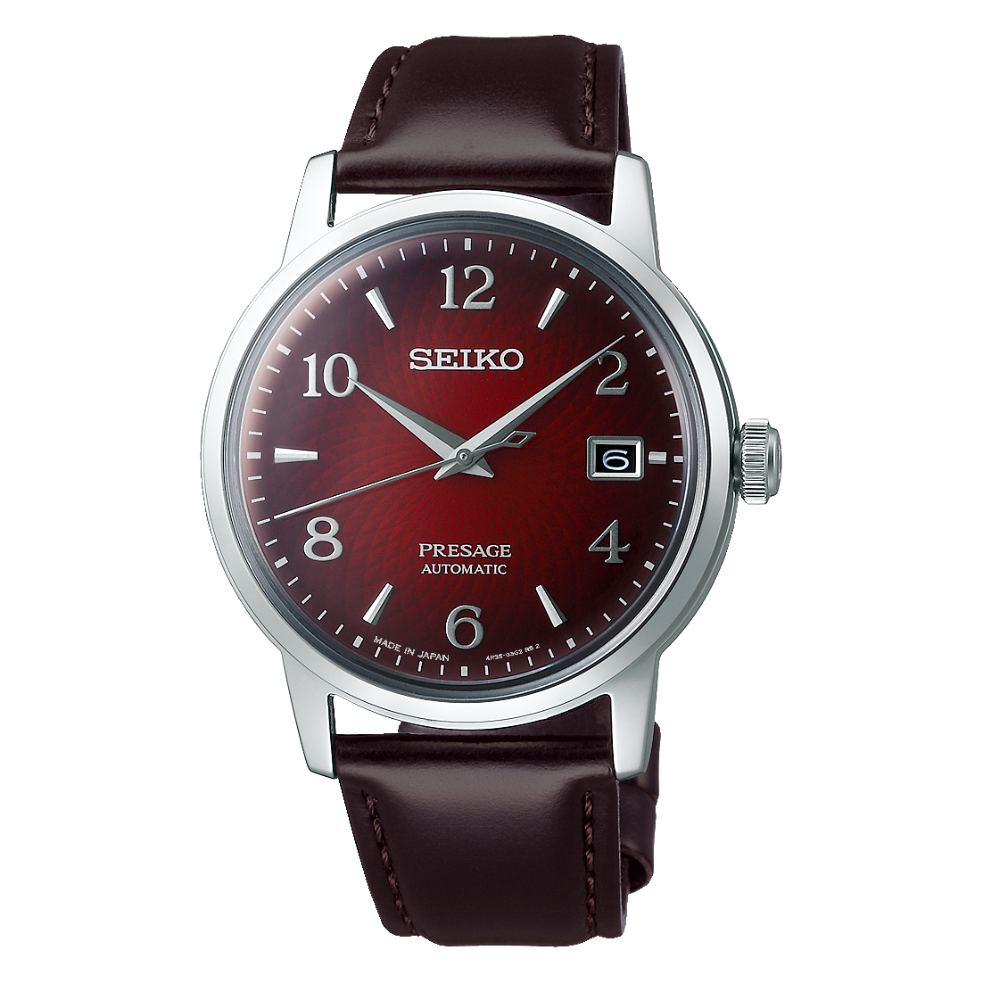 SRPE41J1 Reloj Seiko Presage de hombre pulsera de cuero