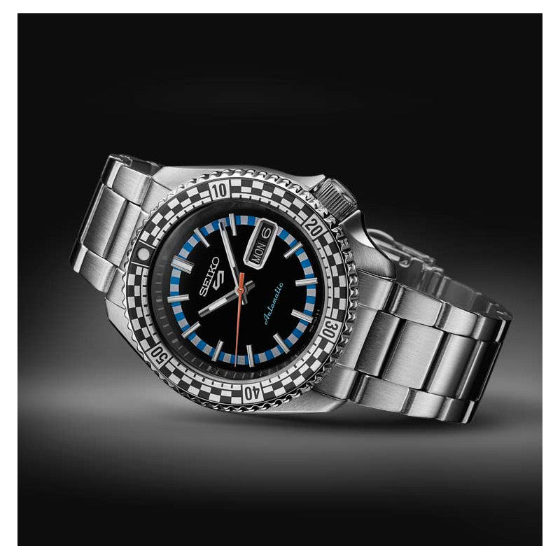 SRPK67K1 Seiko 5 Rally Diver para hombre correa de metal