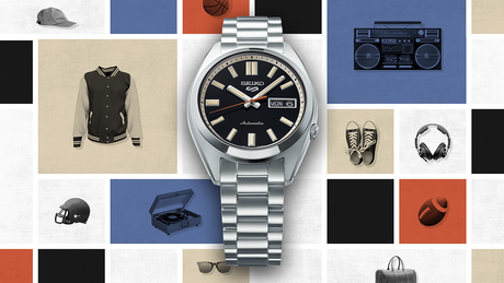 SRPK89K1 Seiko 5 de hombre correa de acero inoxidable