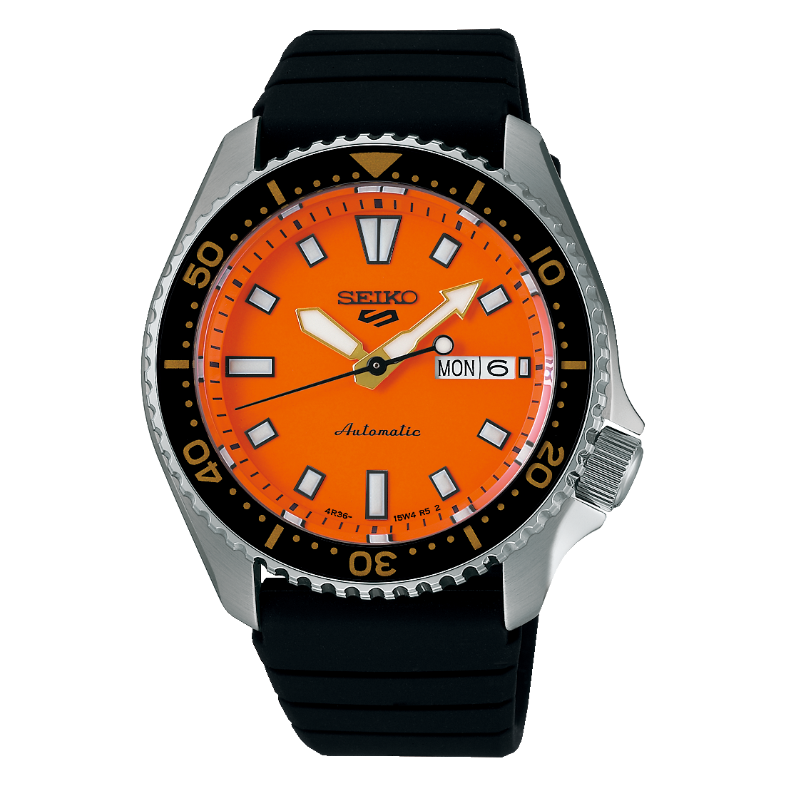 SRPL89K1 Reloj Seiko 5 Sports de hombre pulsera de caucho 42 mm
