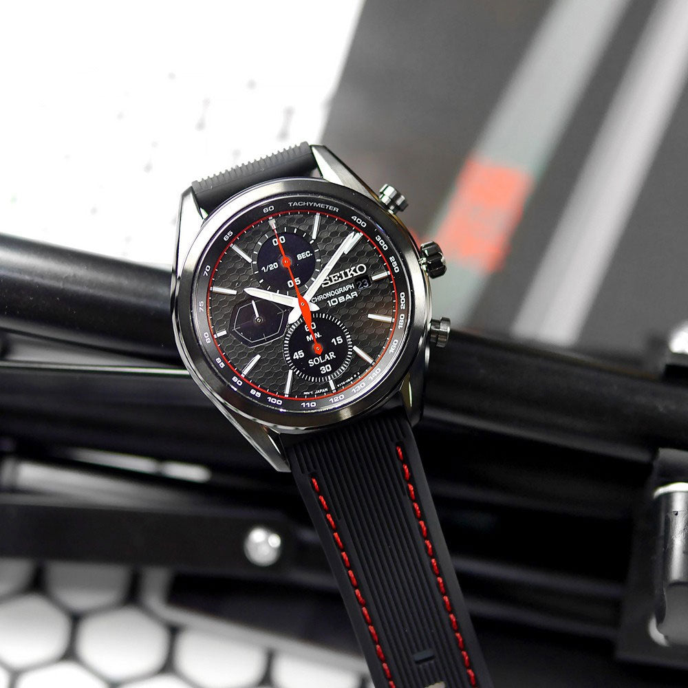 SSC777P1 Seiko Macchina Sportiva Solar de Hombre pulsera de resina