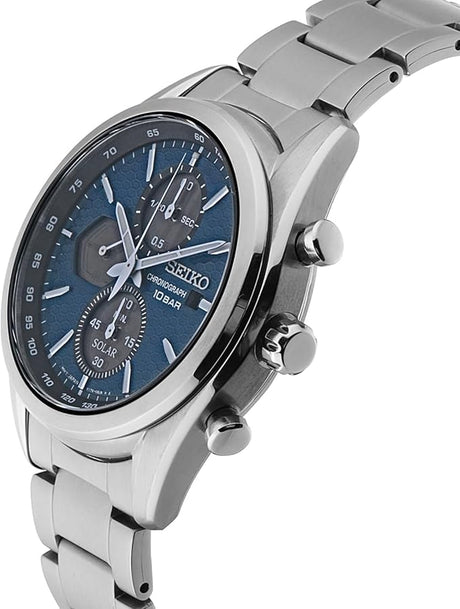 SSC801P1 Seiko Solar de caballero pulsera de metal
