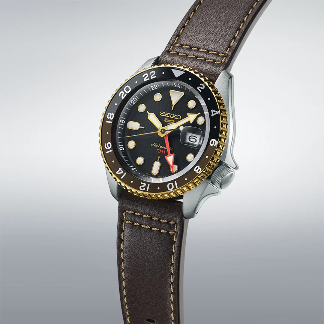 SSK036K1 Seiko Serie 5 reloj para caballero pulsera de piel