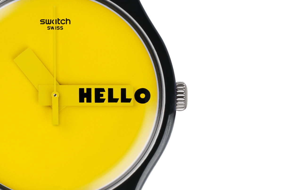 SUOB120 Swatch Ciao Tutti unisex pulsera de resina