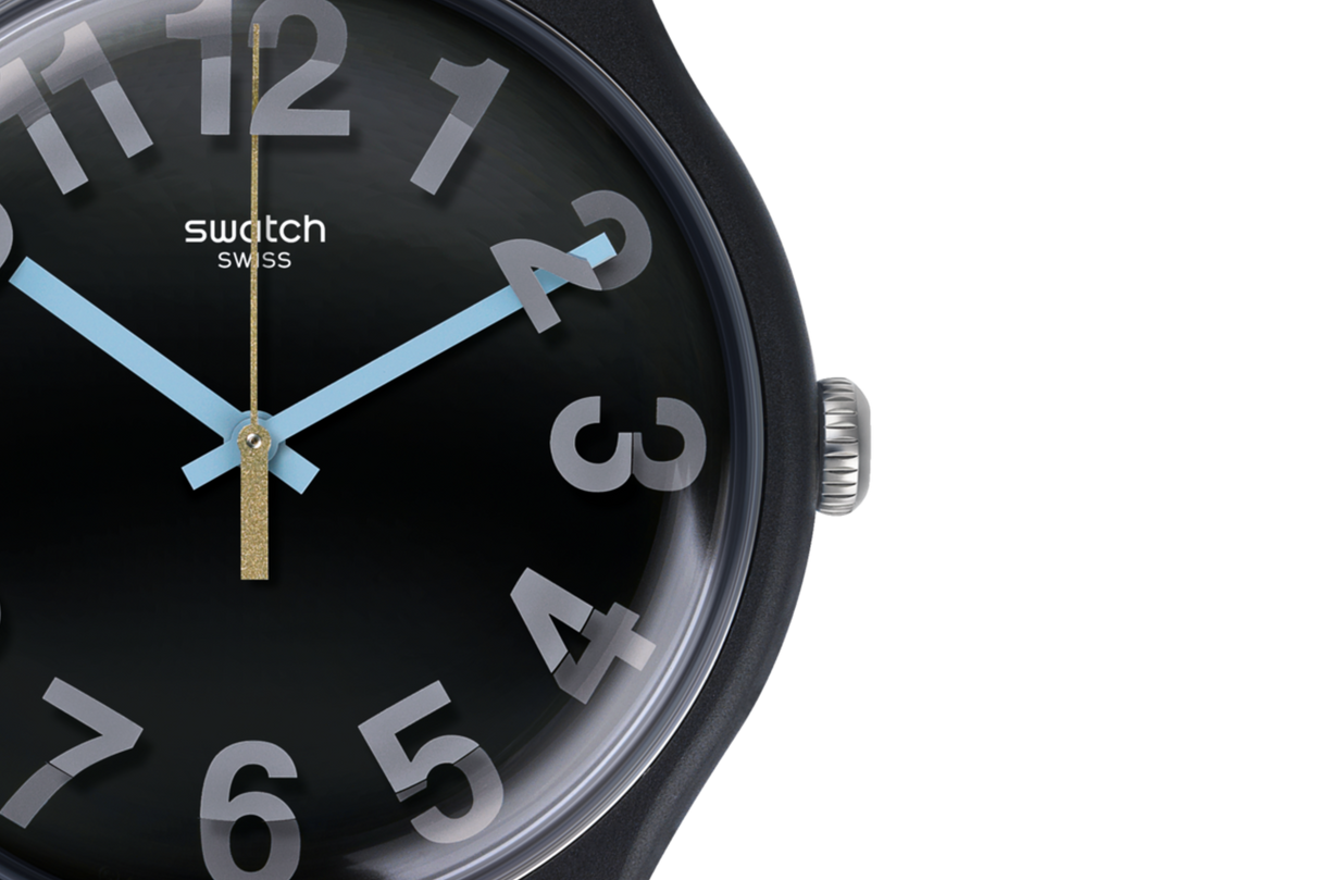 SUOB133 Swatch Secret Numbers de hombre pulsera de resina