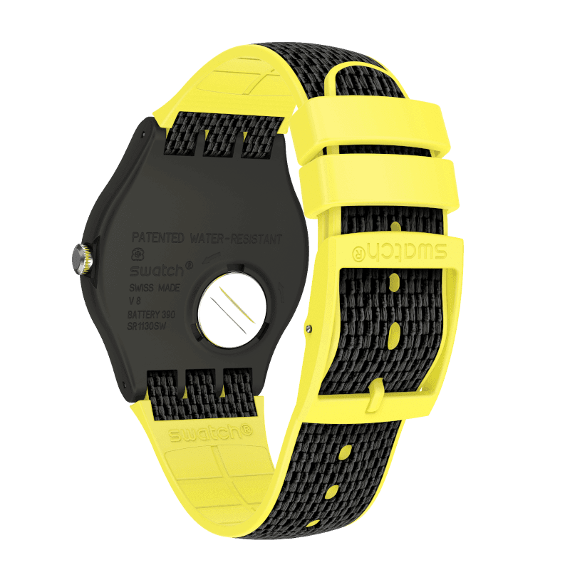 SUOB406 Reloj Swatch Night Cord unisex correa de tela