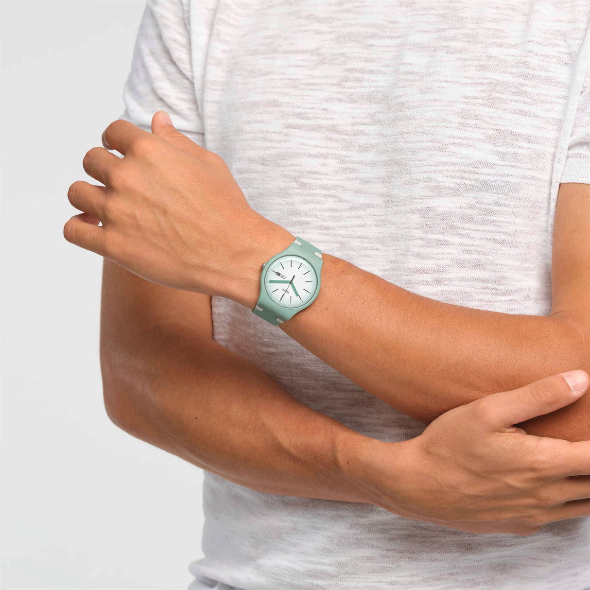 SUOG712 Reloj Swatch Meet me at the Myrtl unisex correa de resina