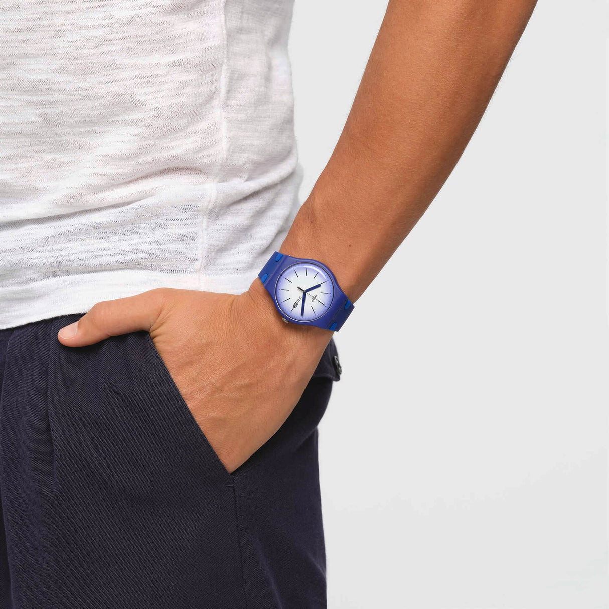 SUON716 Reloj Swatch Violet Verbena de caballero banda de resina