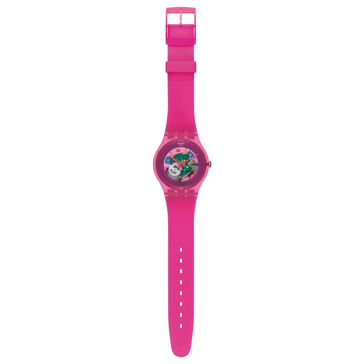 SUOP100 Reloj Swatch Pink Lacquered de dama pulsera de resina