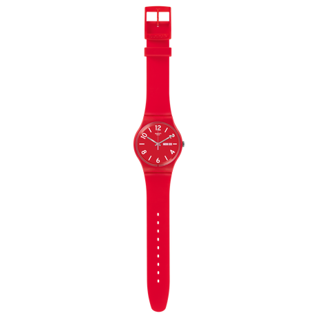 SUOR705 Swatch Backup Red unisex pulsera de caucho