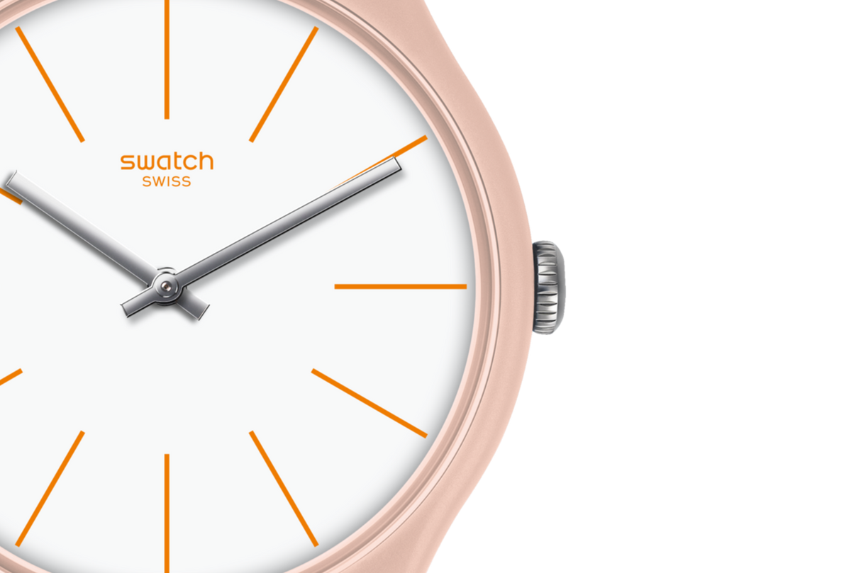 SUOT102 Swatch Beigesounds de dama pulsera de resina