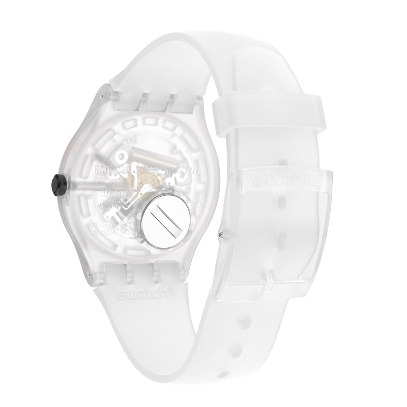 SUOW172 Swatch Snow Blur de dama pulsera de caucho