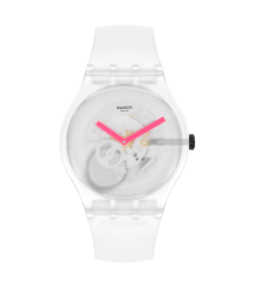 SUOW172 Swatch Snow Blur de dama pulsera de caucho