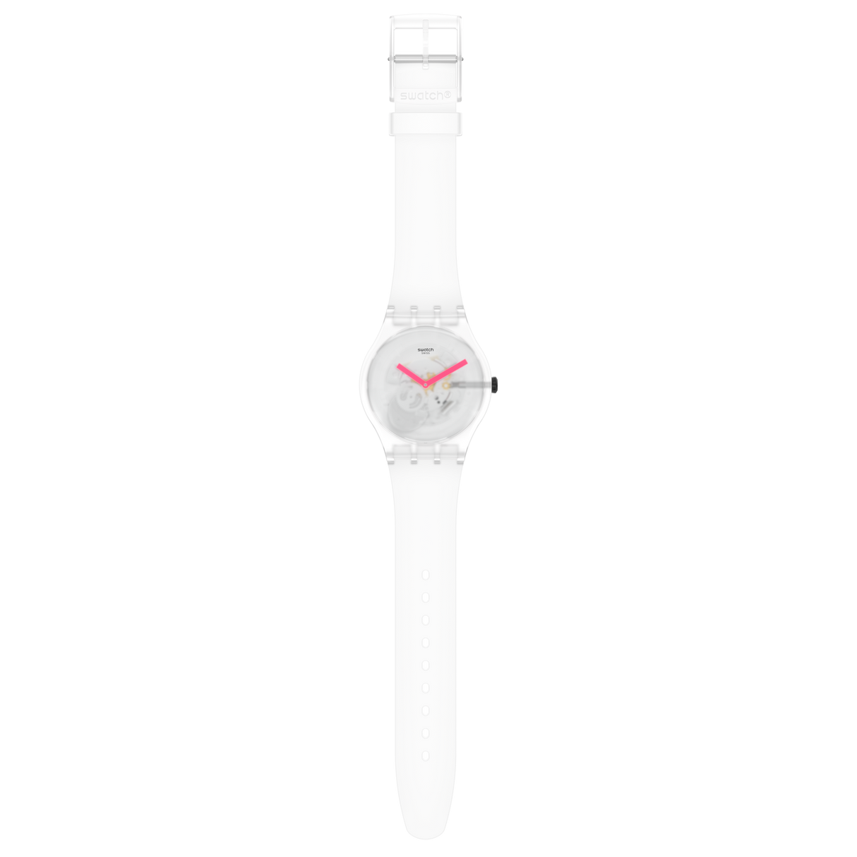 SUOW172 Swatch Snow Blur de dama pulsera de caucho